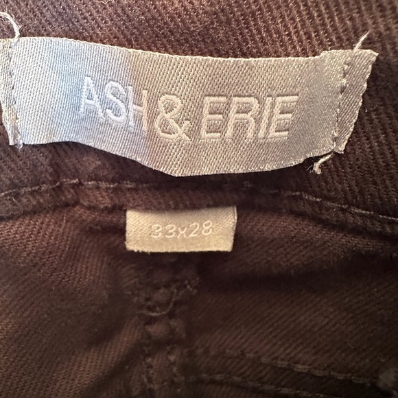 Ash & Erie Men’s Jeans Size 33x28 Black Straight Leg Stretch Denim - Picture 3 of 7